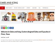 Tablet Screenshot of cakesandicing.com